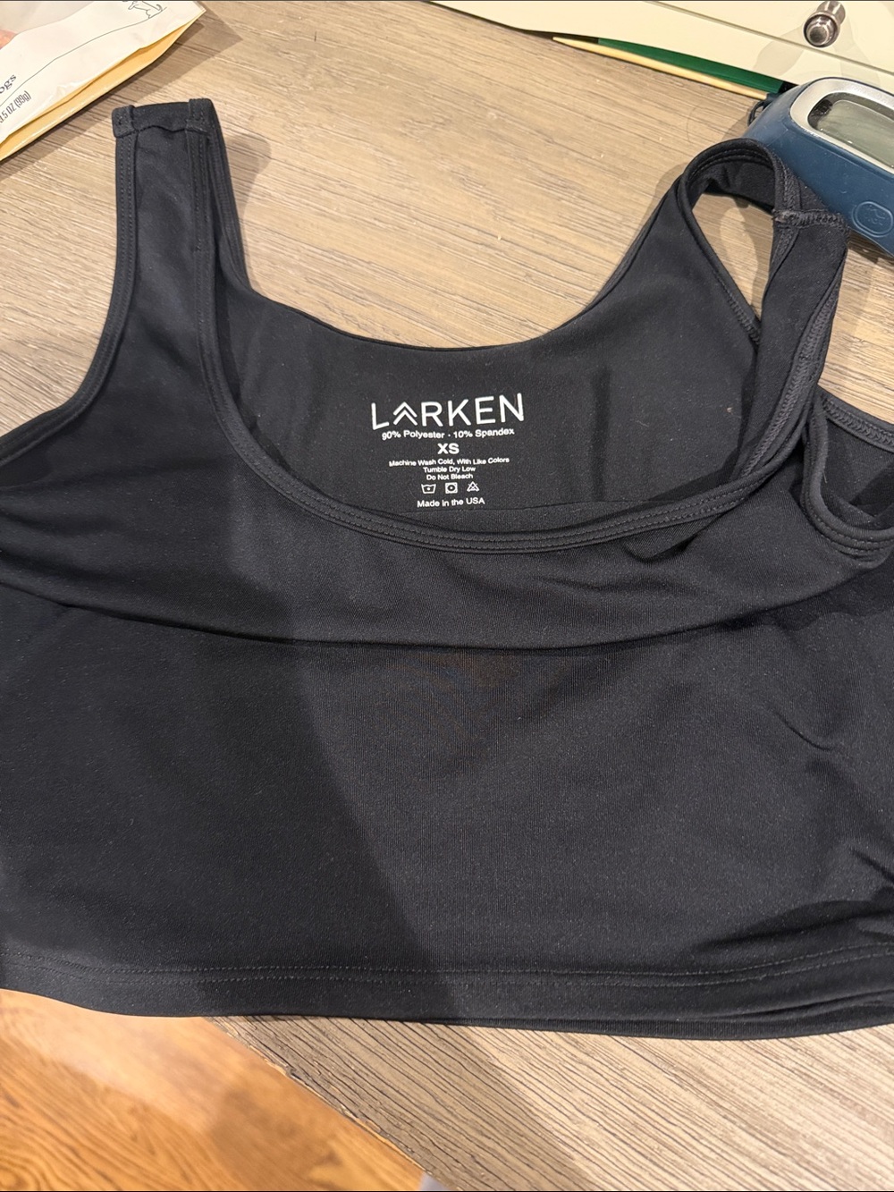 Women's Black Stretch Bralette - XS